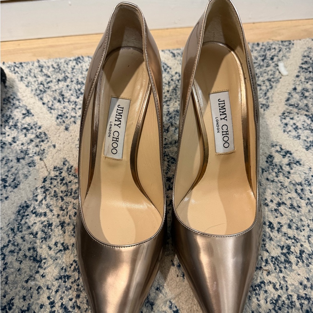 [SOLD] Jimmy Choo Women's Bronze Heels